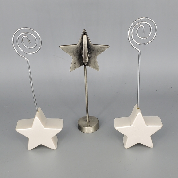 Stars Picture Holder, Table Number Holder Lot of 3 - Picture 5 of 6